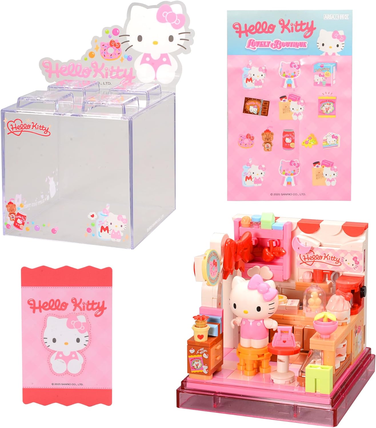 Hello Kitty Lovely Boutique Cake Shop Miniature Building Block Set