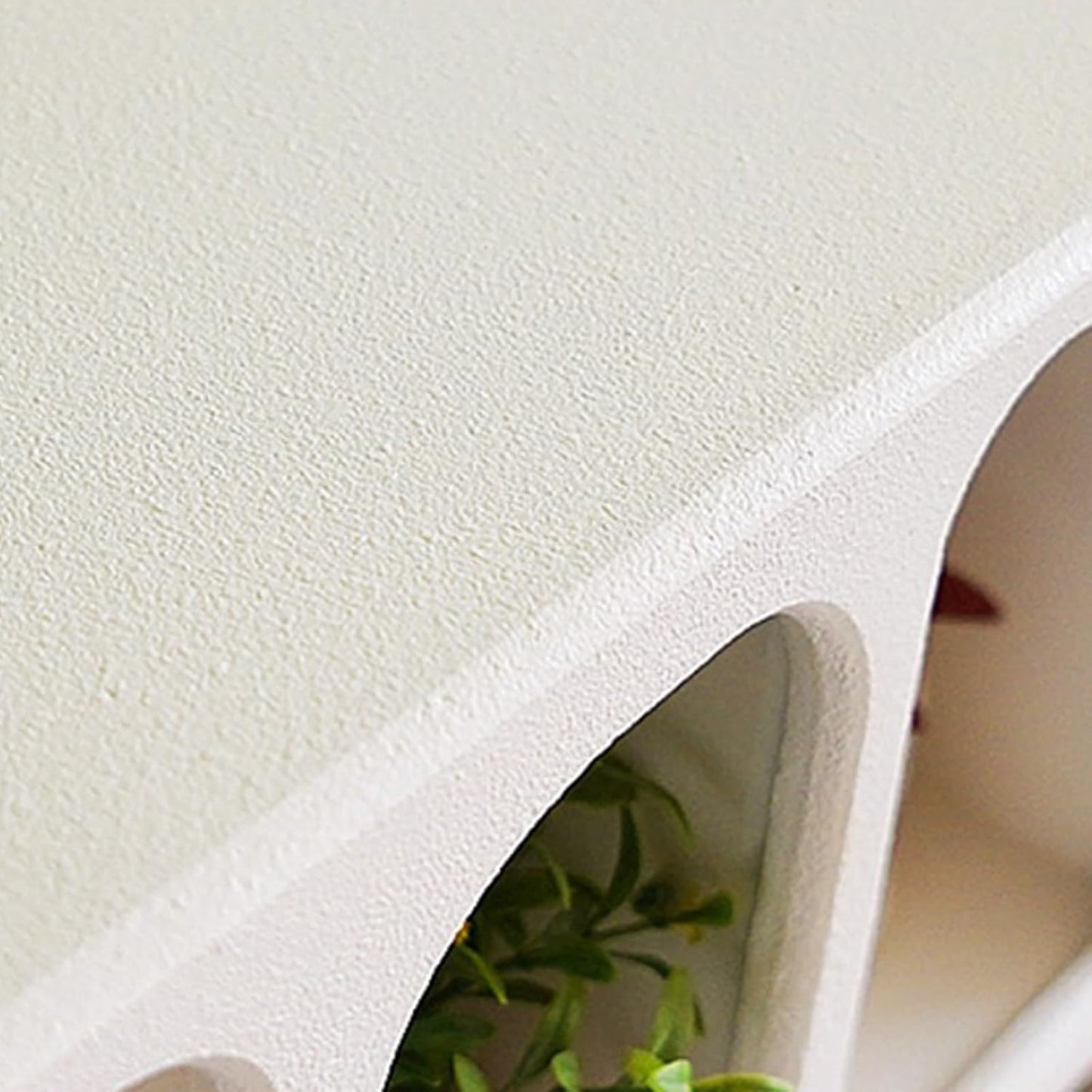 Pinterest Geometric Arched 4 Shelf Wall Shelf with Varying Block Shapes - Cream