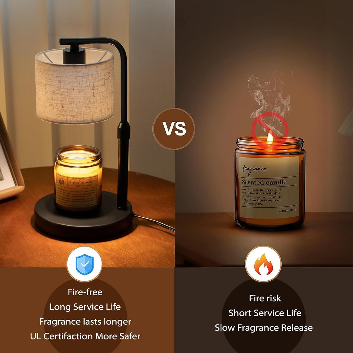 Candle Warmer Lamp with Timer - Adjustable