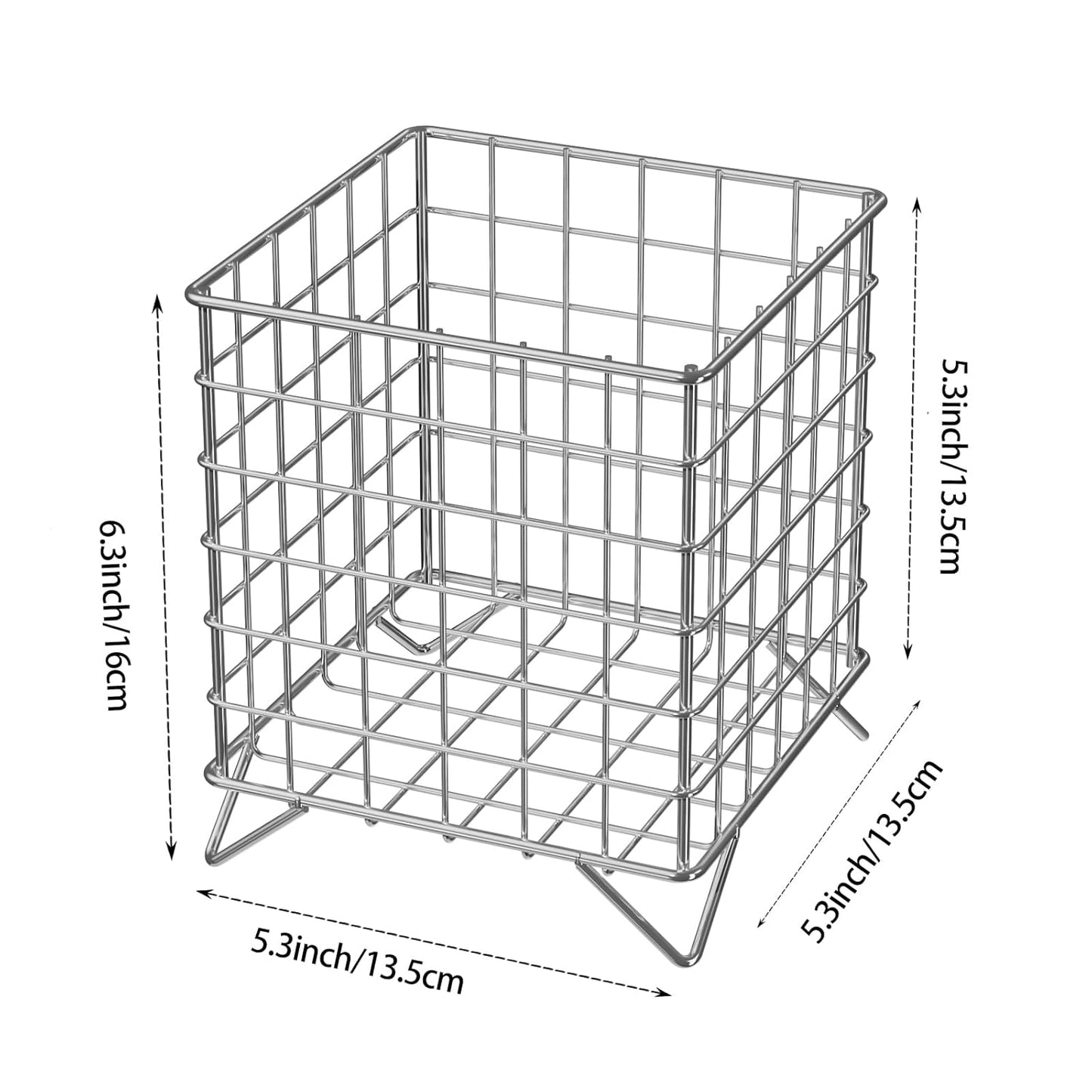 Multifunctional Square Iron Storage Basket