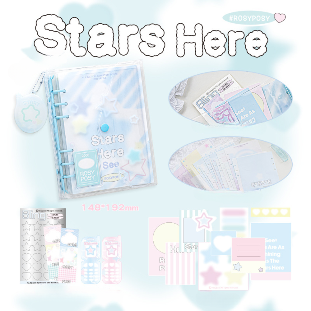 ROSYPOSY Star Binder NoteBook