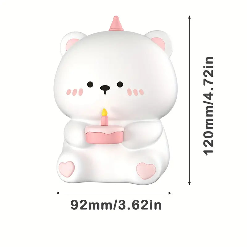 Cute Bear Silicone Lamp