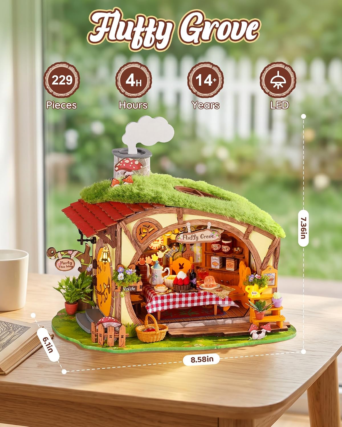 Rolife Fluffy Grove DIY Miniature House