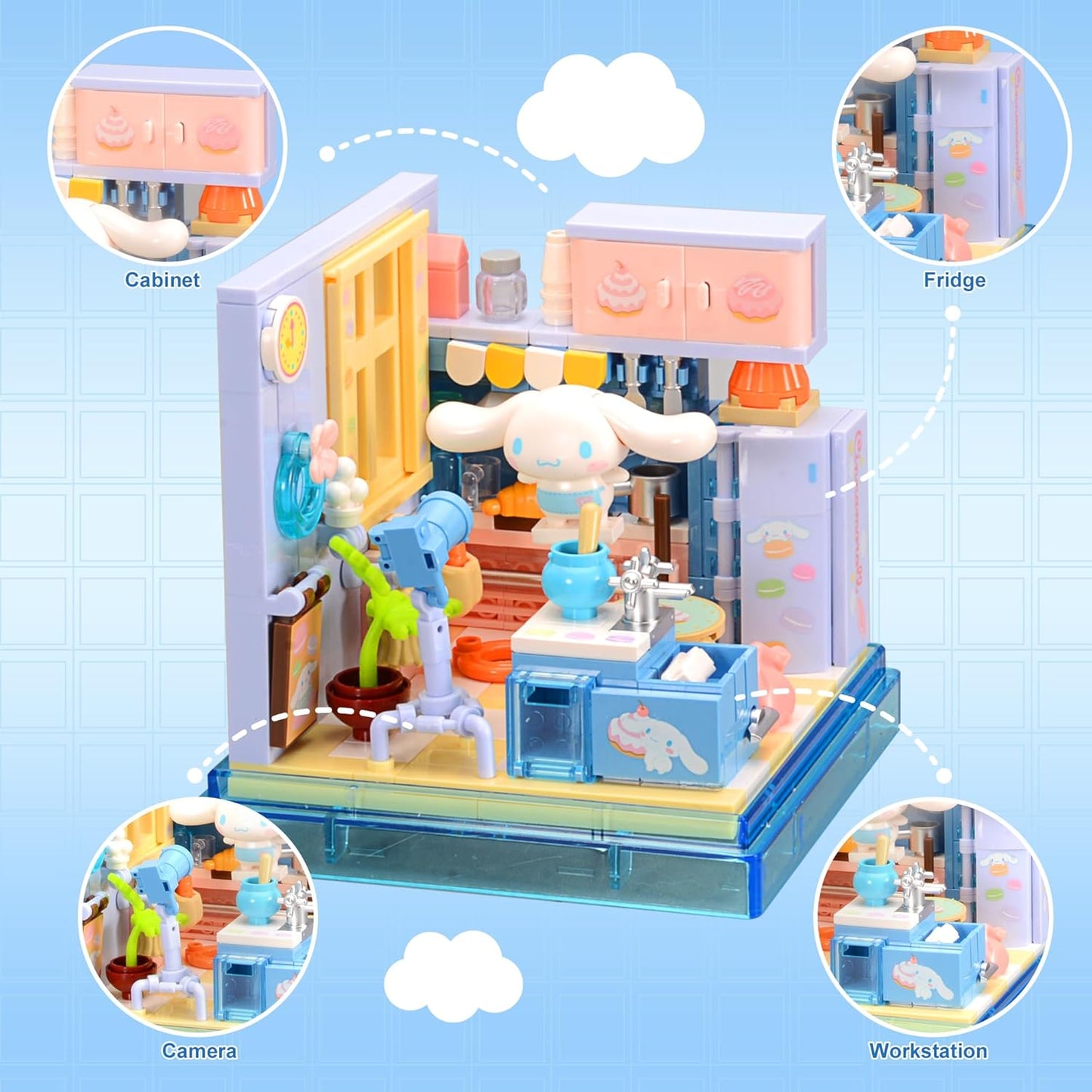 Cinnamoroll Lovely Boutique Sweet Shop Miniature Building Block Set