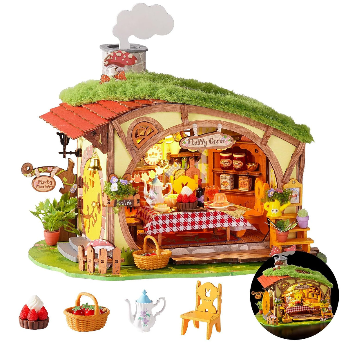 Rolife Fluffy Grove DIY Miniature House