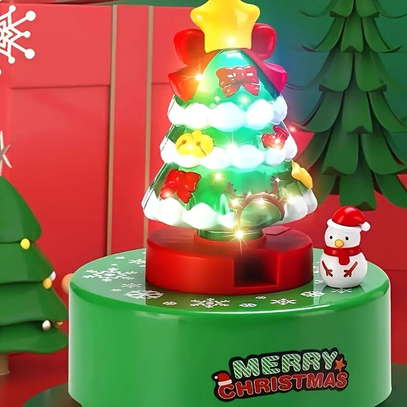 Rotating Snowman Christmas Music Box