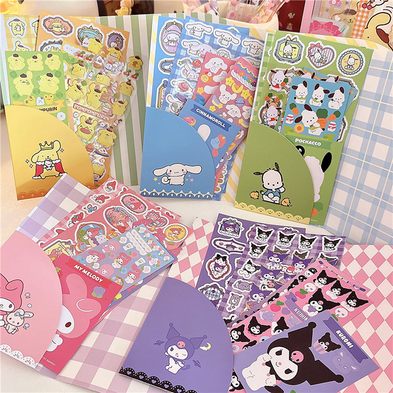 Sanrio Journal Scrapbook Stickers with Envelope