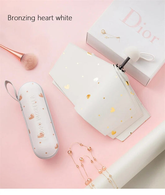 Aesthetic Portable Heart Umbrella