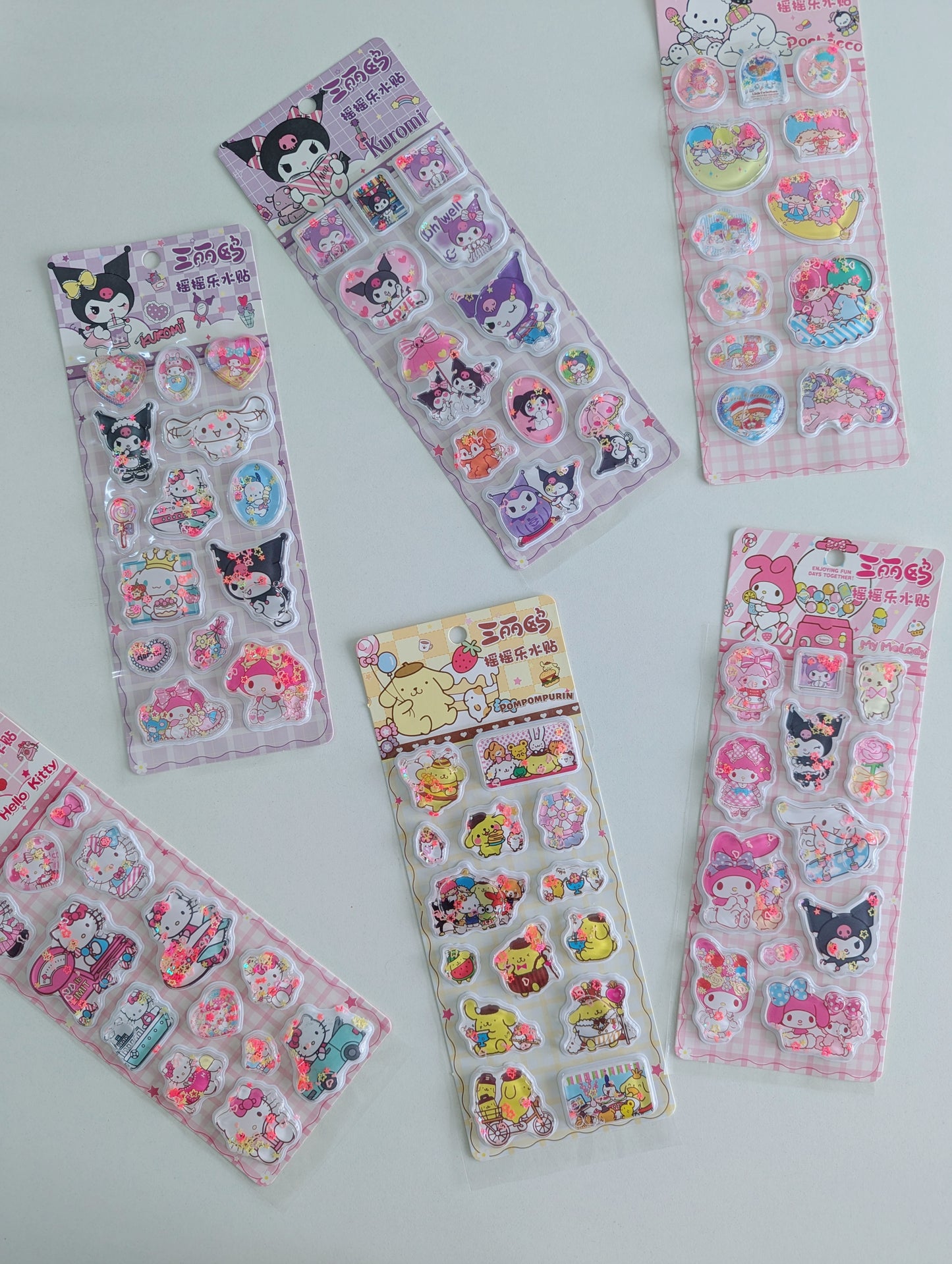 Sanrio 3D Water Stickers