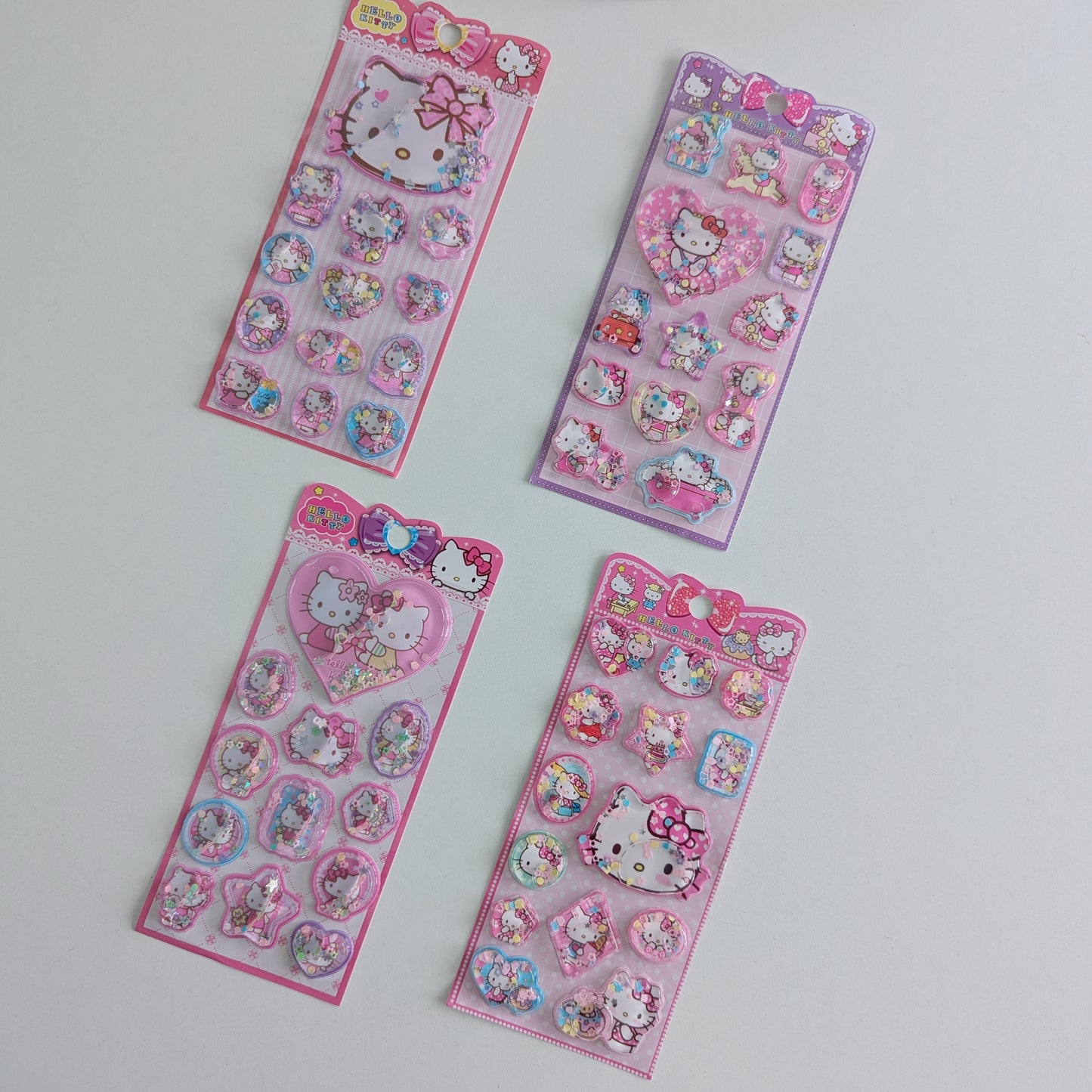 Hello Kitty Flashy Water Float Stickers - Set of 4