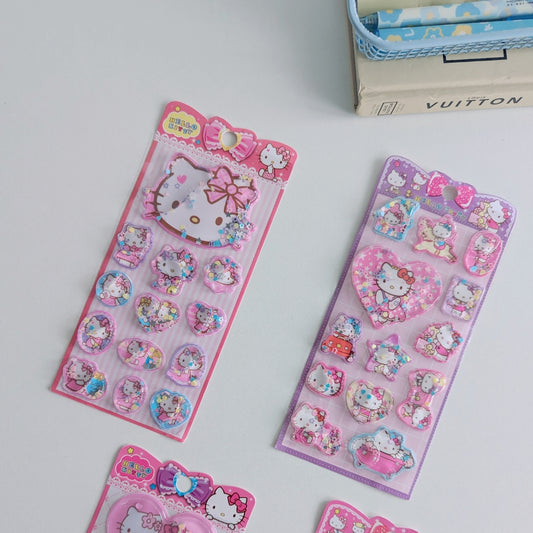 Hello Kitty Flashy Water Float Stickers - Set of 4
