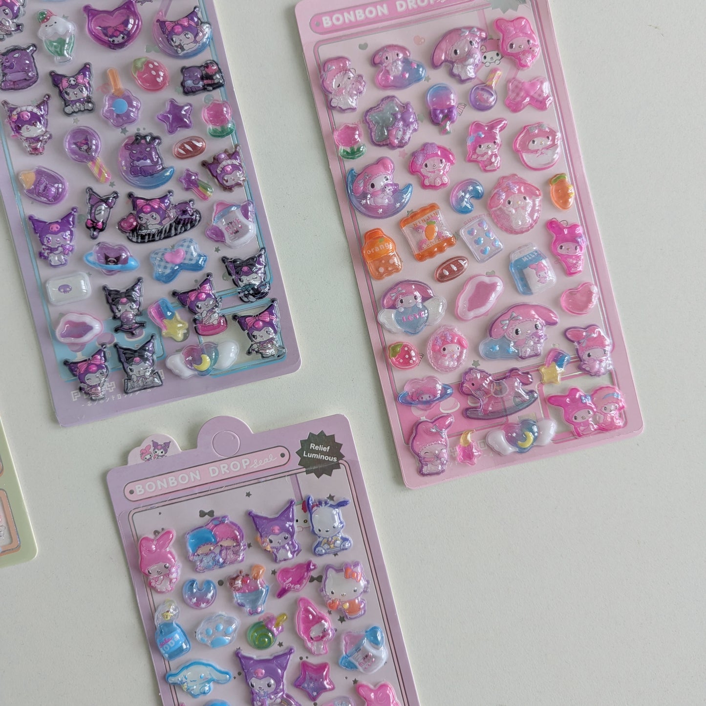BonBon Sanrio 3D Relief Sticker
