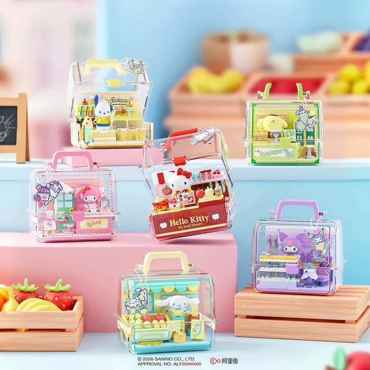 Sanrio Characters Fruit Shop Manager DIY Miniature House Kit