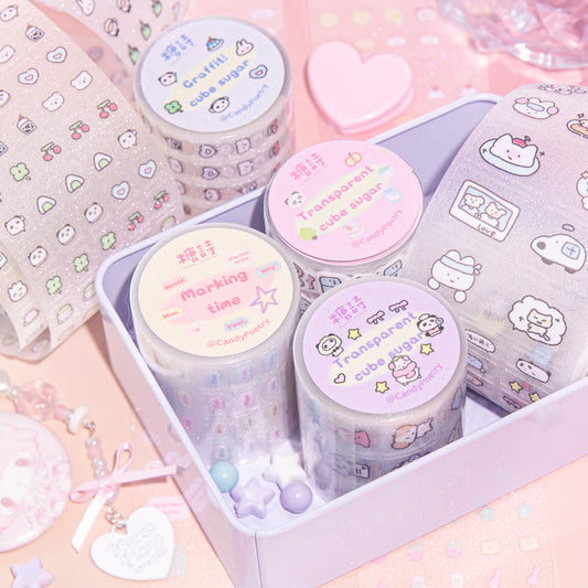 Adorable Transparent  Sticker Rolls