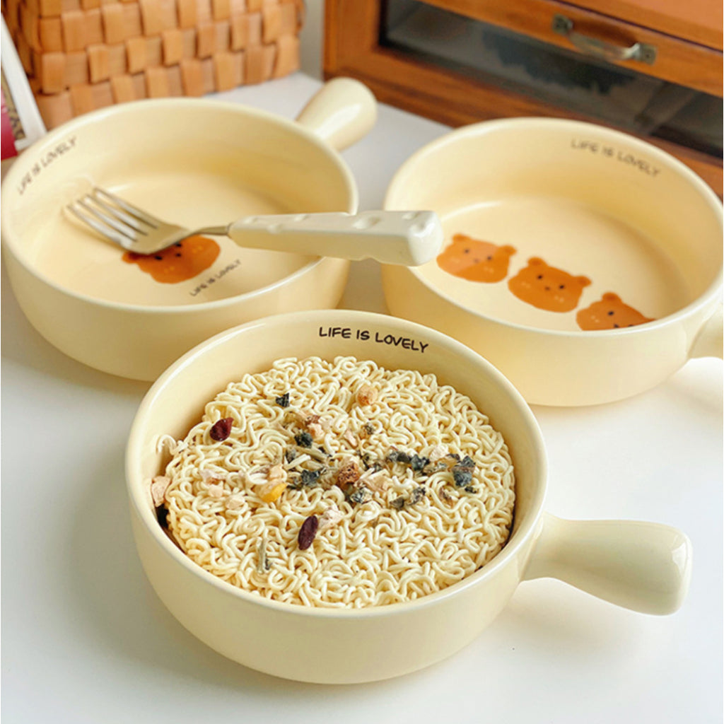 Kawaii Bear Life is Lovely Breakfast Bowl
