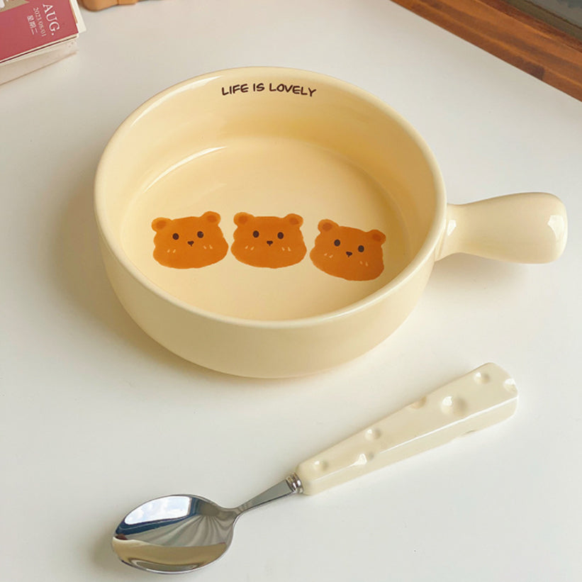 Kawaii Bear Life is Lovely Breakfast Bowl