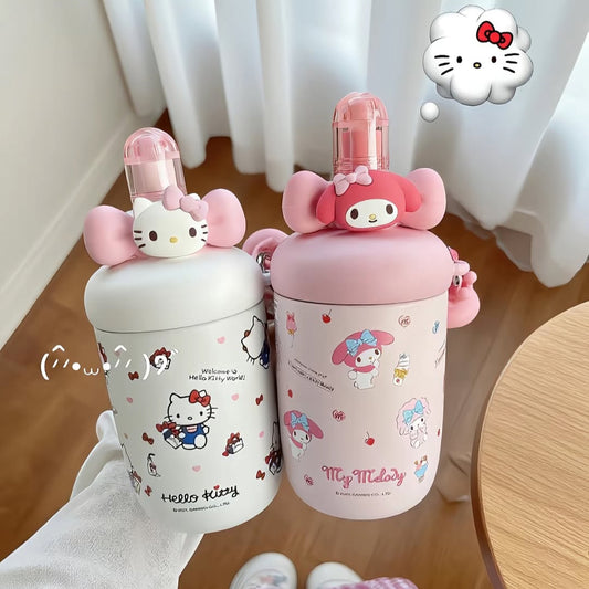 Sanrio Hello Kitty/My Melody Insulated Water Bottle - Preorder