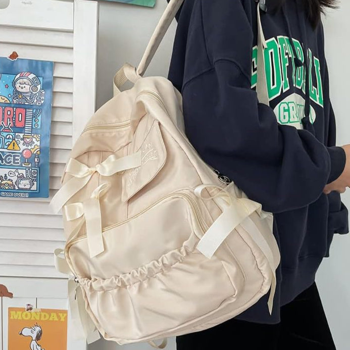 Korean Style Minimalist Bowknot Backpack