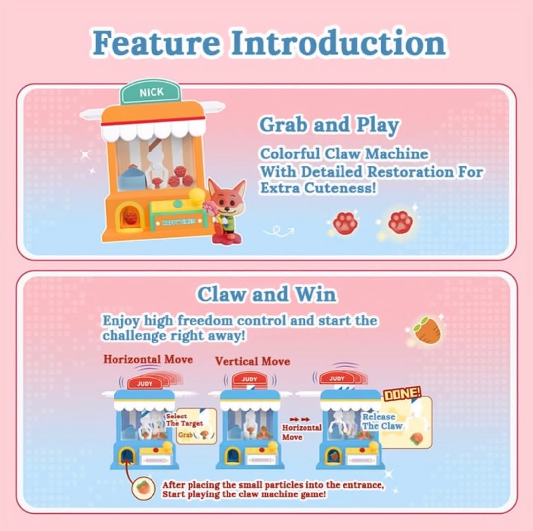 Zootopia Surprise Claw Machine Blind Box