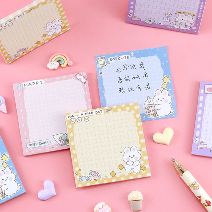 Cute Bunny Memo Pad