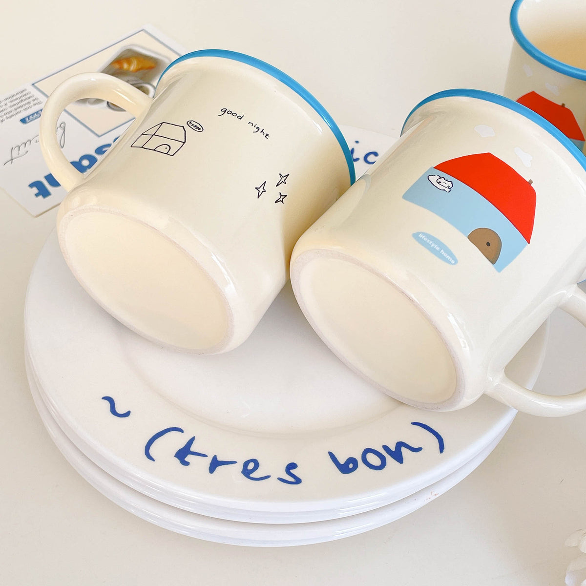 Sweet House Ceramic Handle Mug