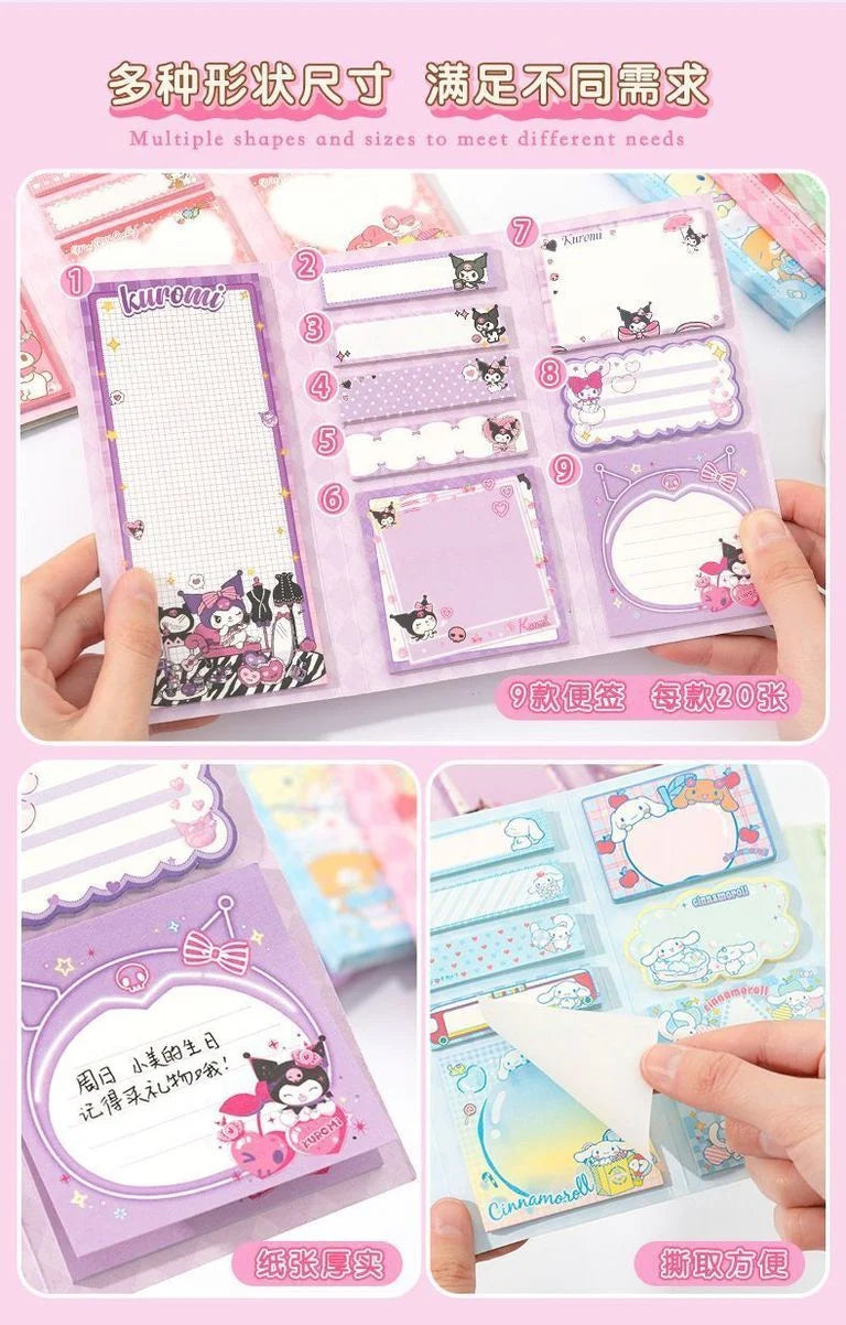 Sanrio Tri-fold Sticky Notes