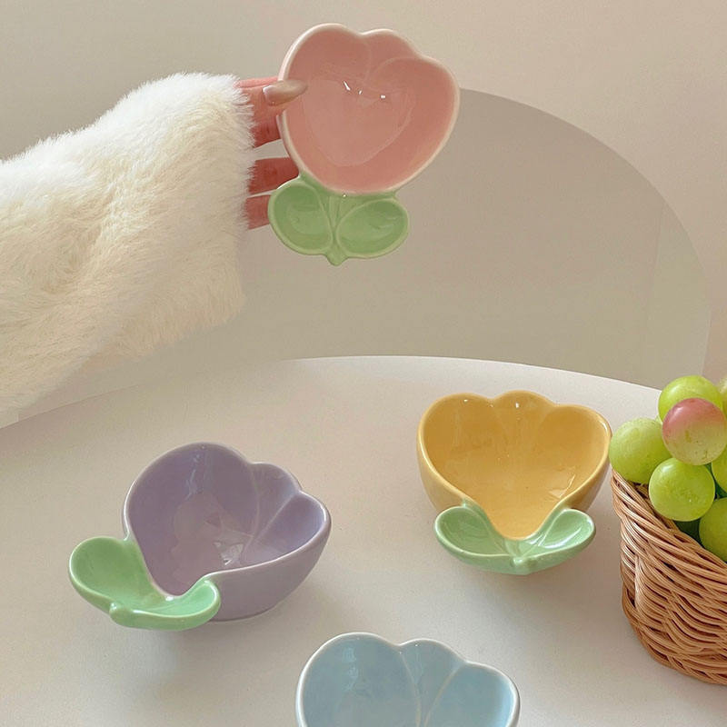 Ceramic Tulip Sauce Cup