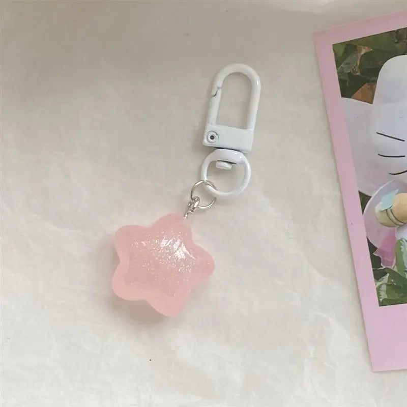 Kawaii Jelly Star Pendant Keychain