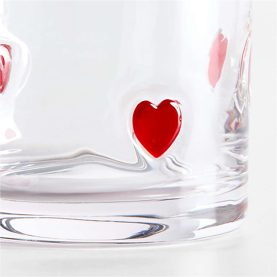 Heart Icon Glass Tumbler