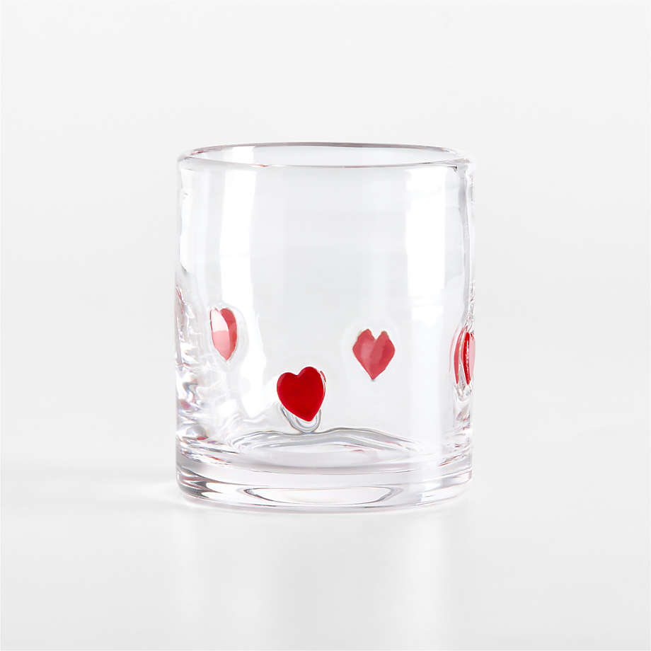 Heart Icon Glass Tumbler