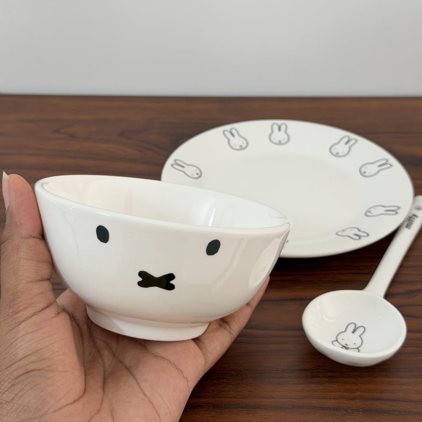 Cute Miffy Ceramic Breakfast Set - Set of 3