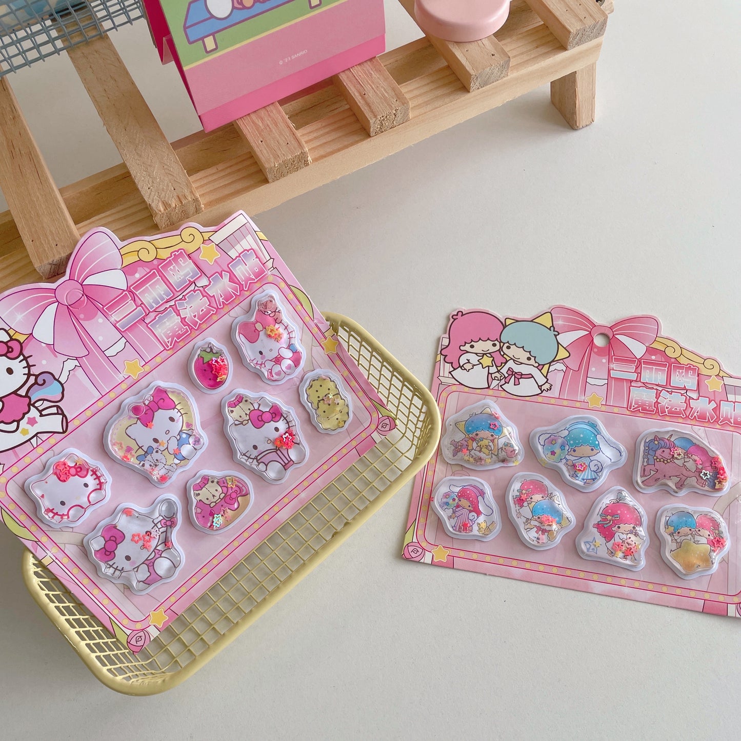 Kawaii Sanrio Glittery 3D Stickers