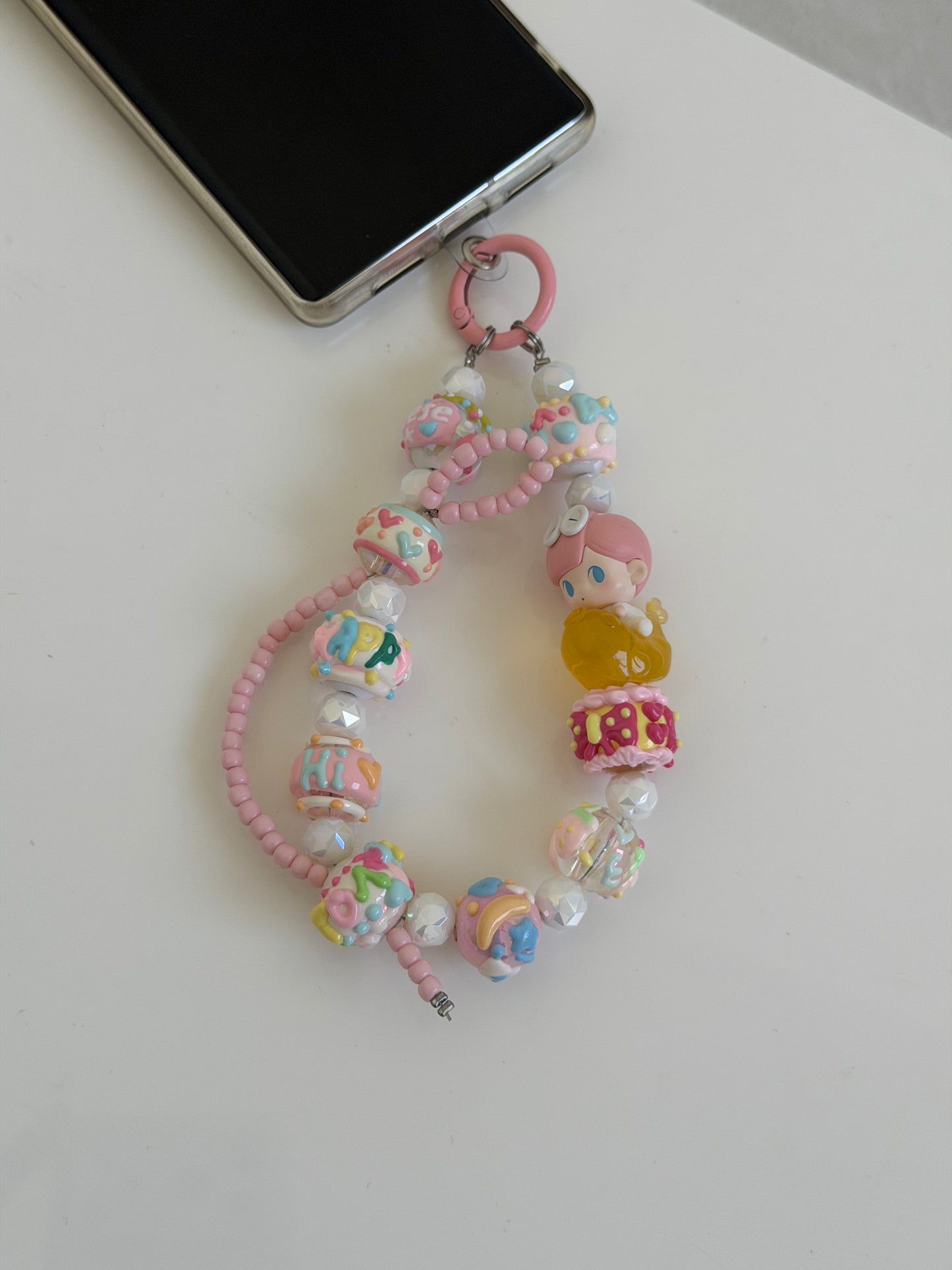 Pop Mart Molly Meet The Lucky Koi Fish Handmade Charm Key/Phone Chain - Official Charm