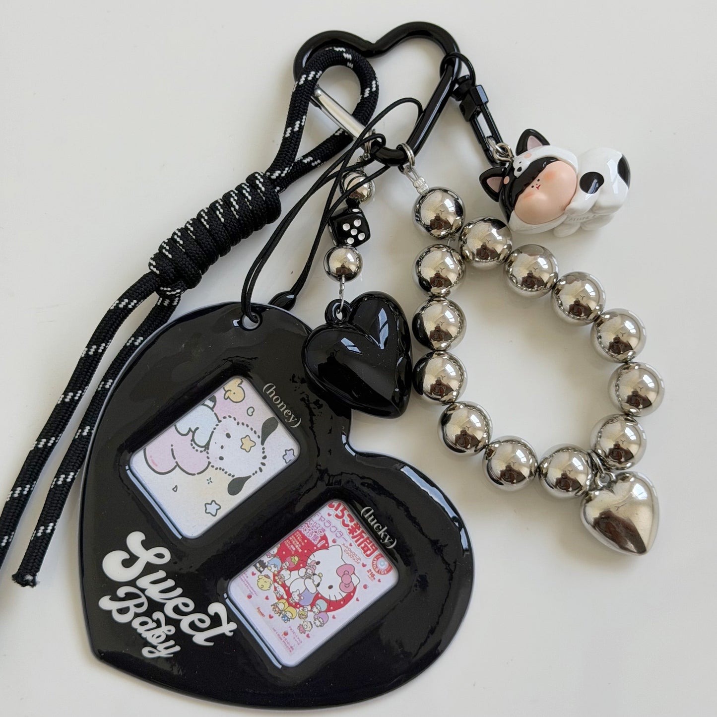 Amlls Cat Kitty Bean -  Handmade Charm Key/Phone Chain – Official Charm