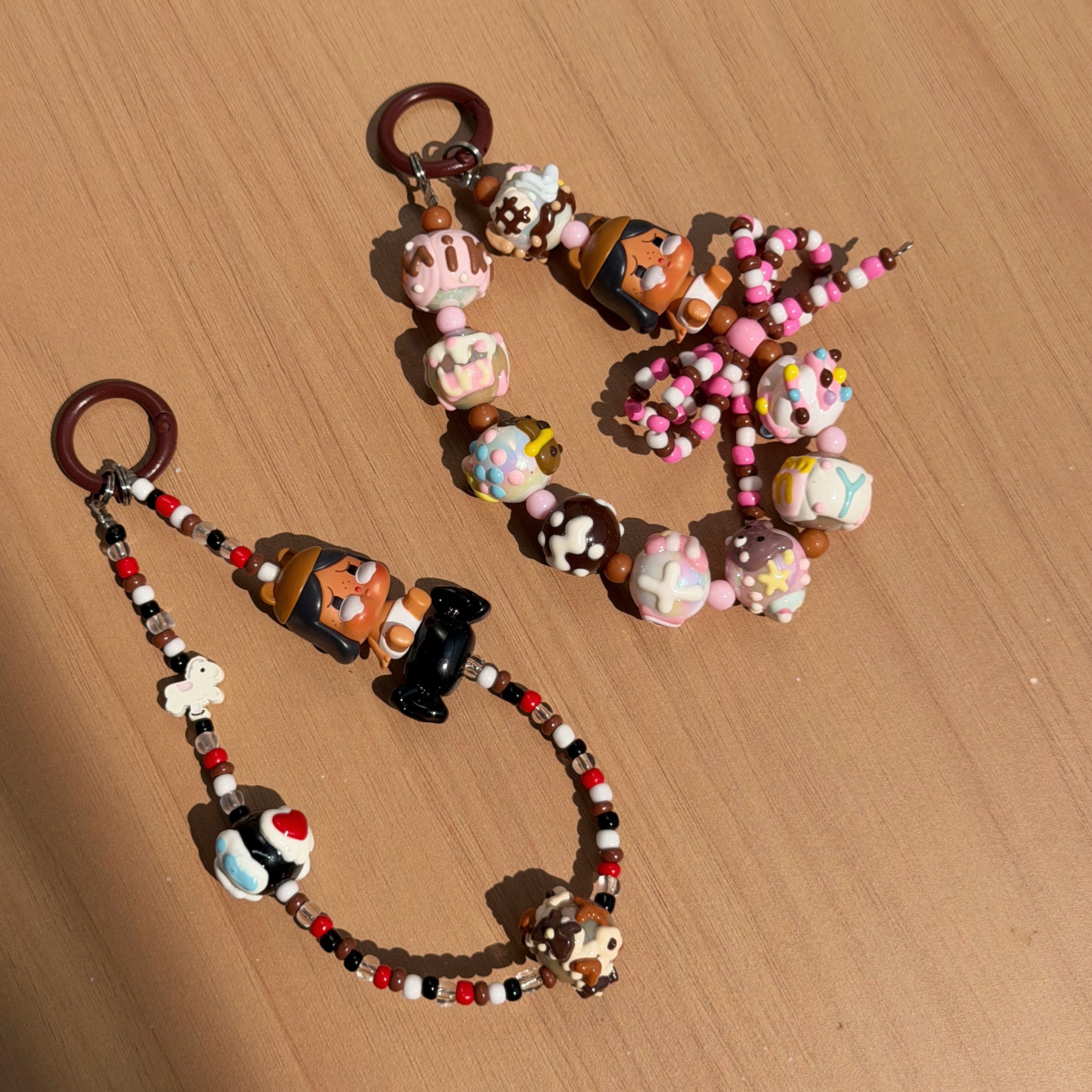 PopMart Crybaby PopBean Handmade Charm Key/Phone Chain - Official Char ...