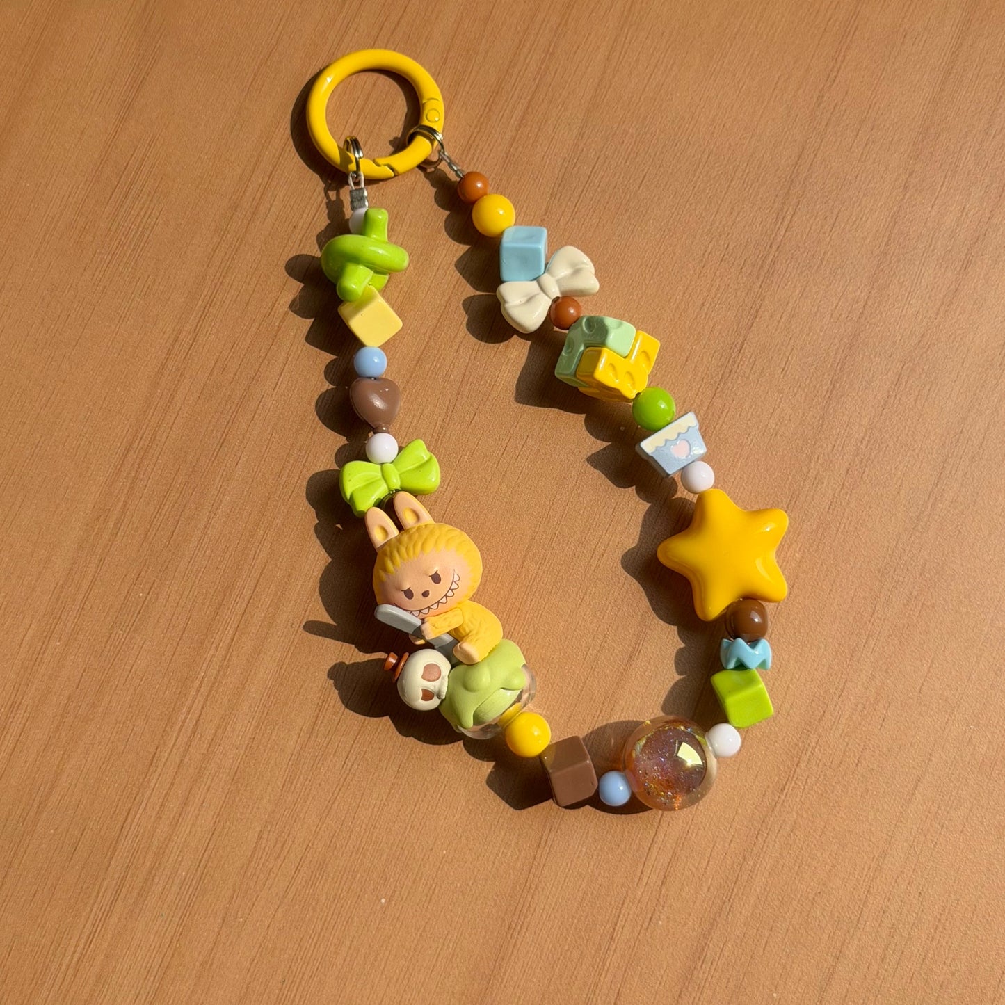Popmart Labubu The Monster Popbean IceCream Series Charm - Handmade Charm Key/Phone Chain - Official Charm