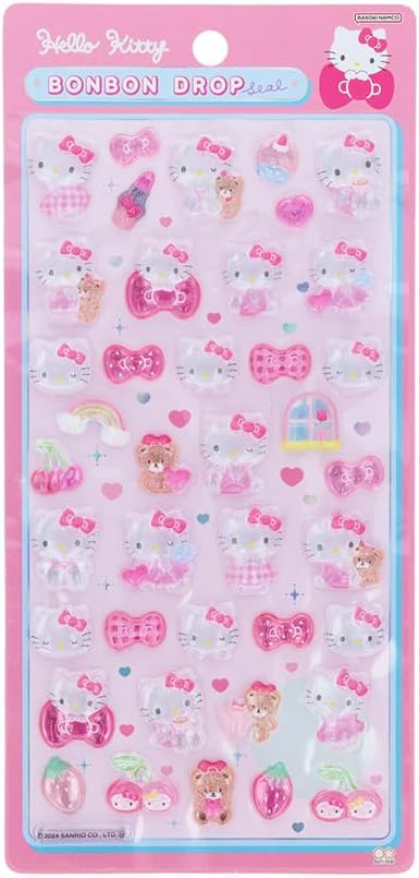 Sanrio Bonbon Drop Seal 3D Stickers - Official