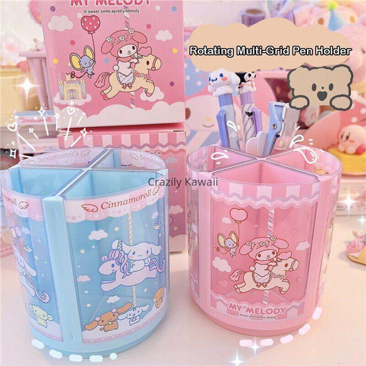 Sanrio Rotating 4 Grid Pen Holder