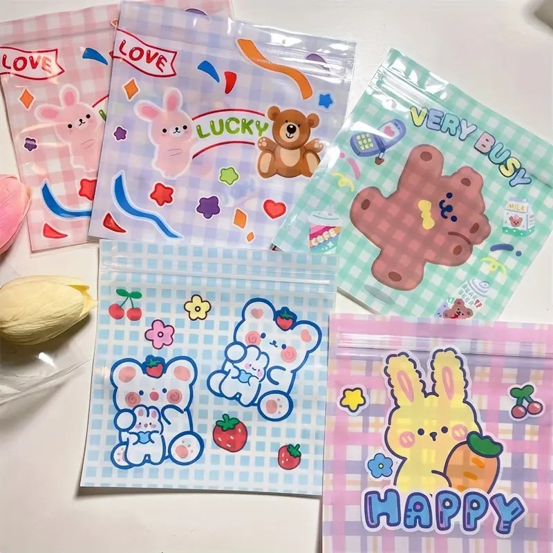 Kawaii Ziplock waterproof material – Set Of 3 Pcs