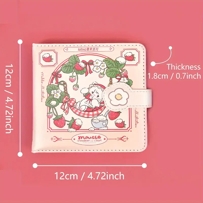 Mikku Strawberry Small Journal Diary - Red