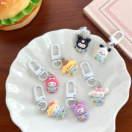 Kawaii Sanrio Uniform Pendent Keychain