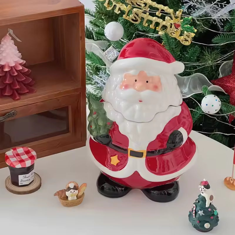 Ceramic Santa Candy Jar