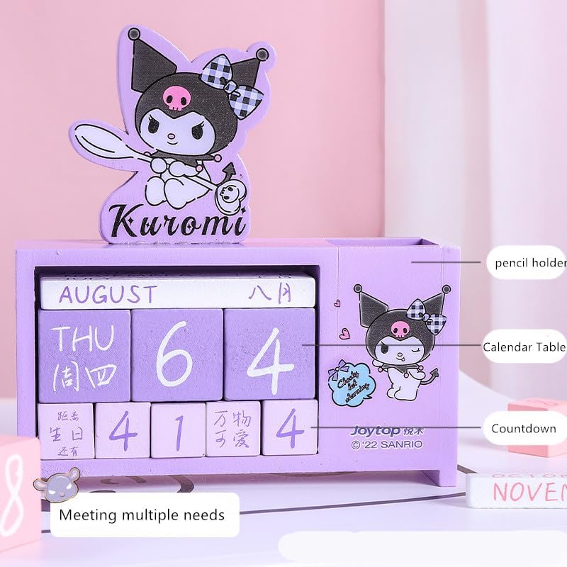 Sanrio Wooden Desk Calendar