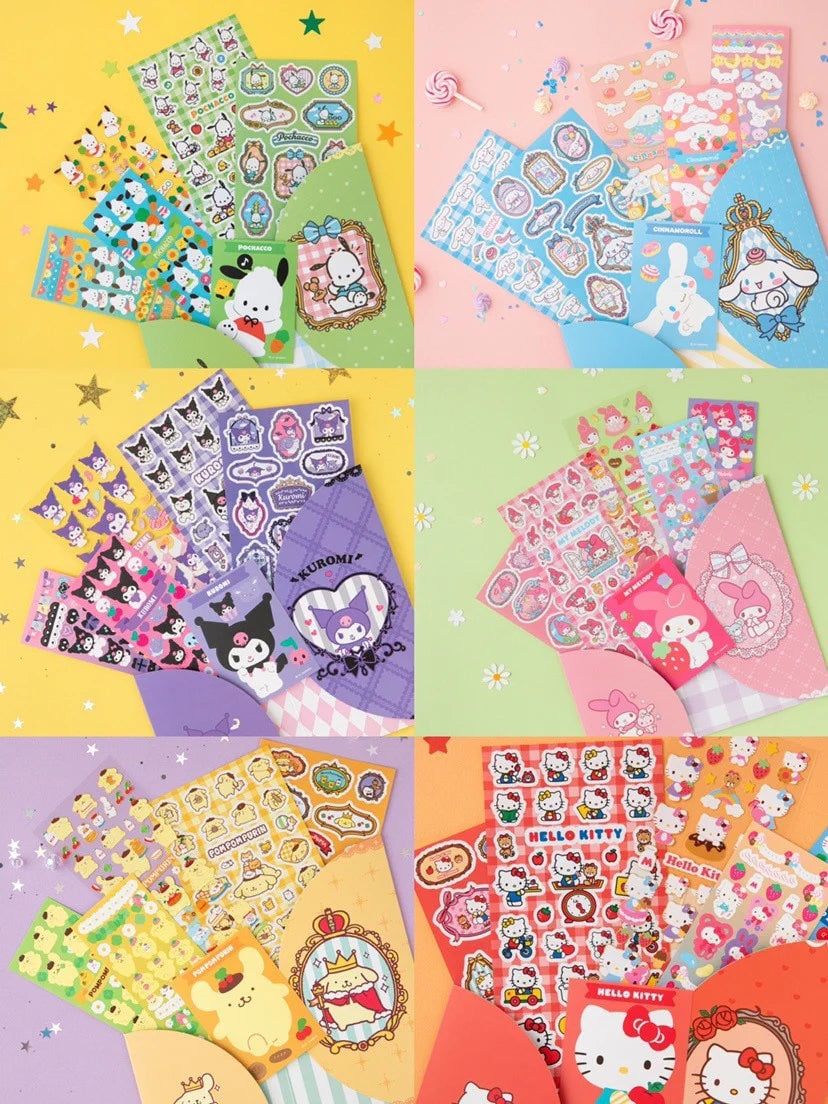 Sanrio Journal Scrapbook Stickers with Envelope