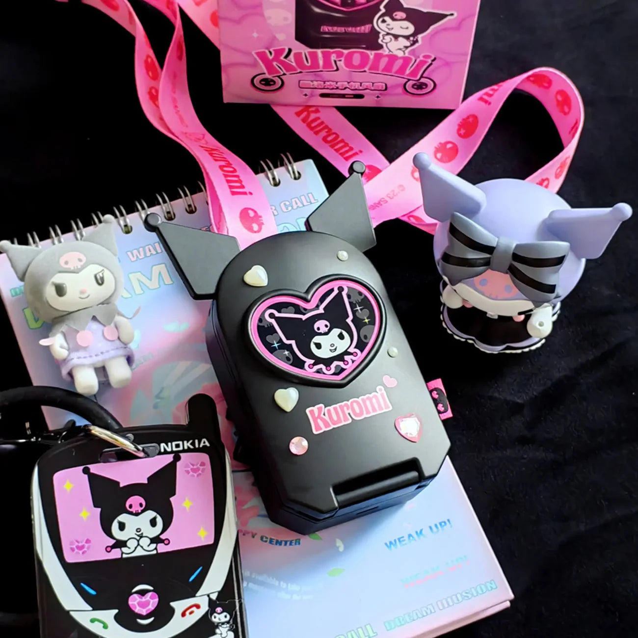 Sanrio Kuromi Phone Fan Original - Preorder