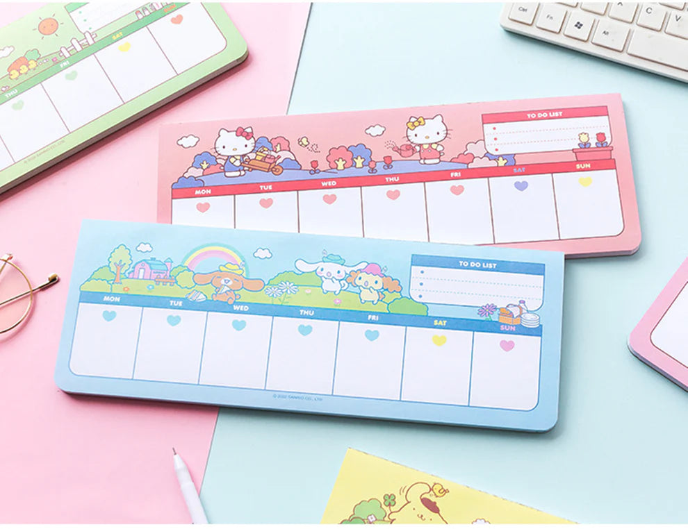 Sanrio Weekly Planner Pad -To Do List