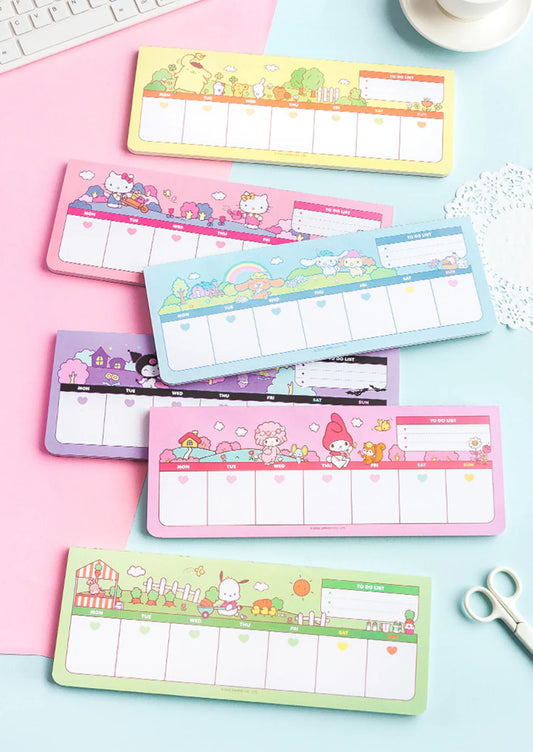 Sanrio Weekly Planner Pad -To Do List