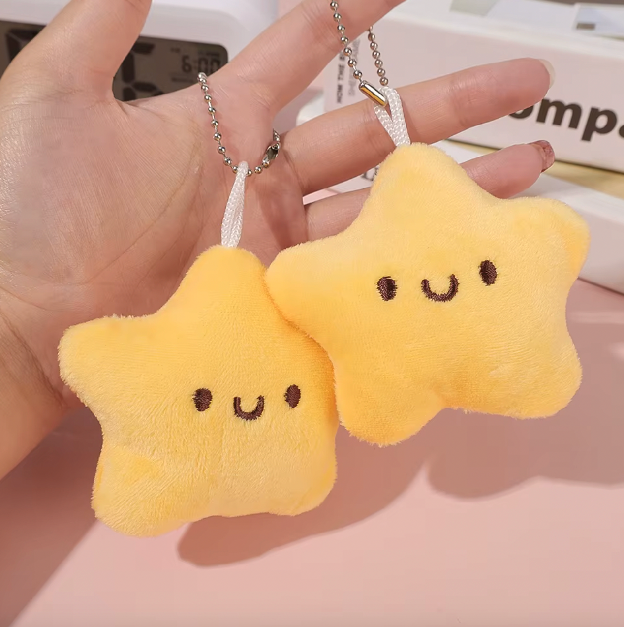 Cute Star Plush Doll Pendant Keychain