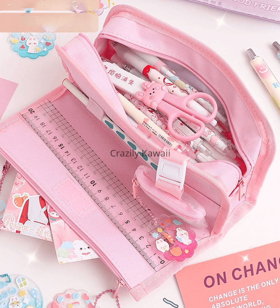 Kawaii/Sanrio Wide Open Zipper Pencil Pouch