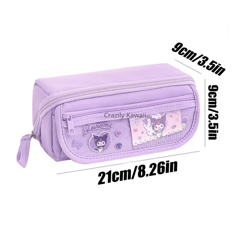 Kawaii/Sanrio Wide Open Zipper Pencil Pouch